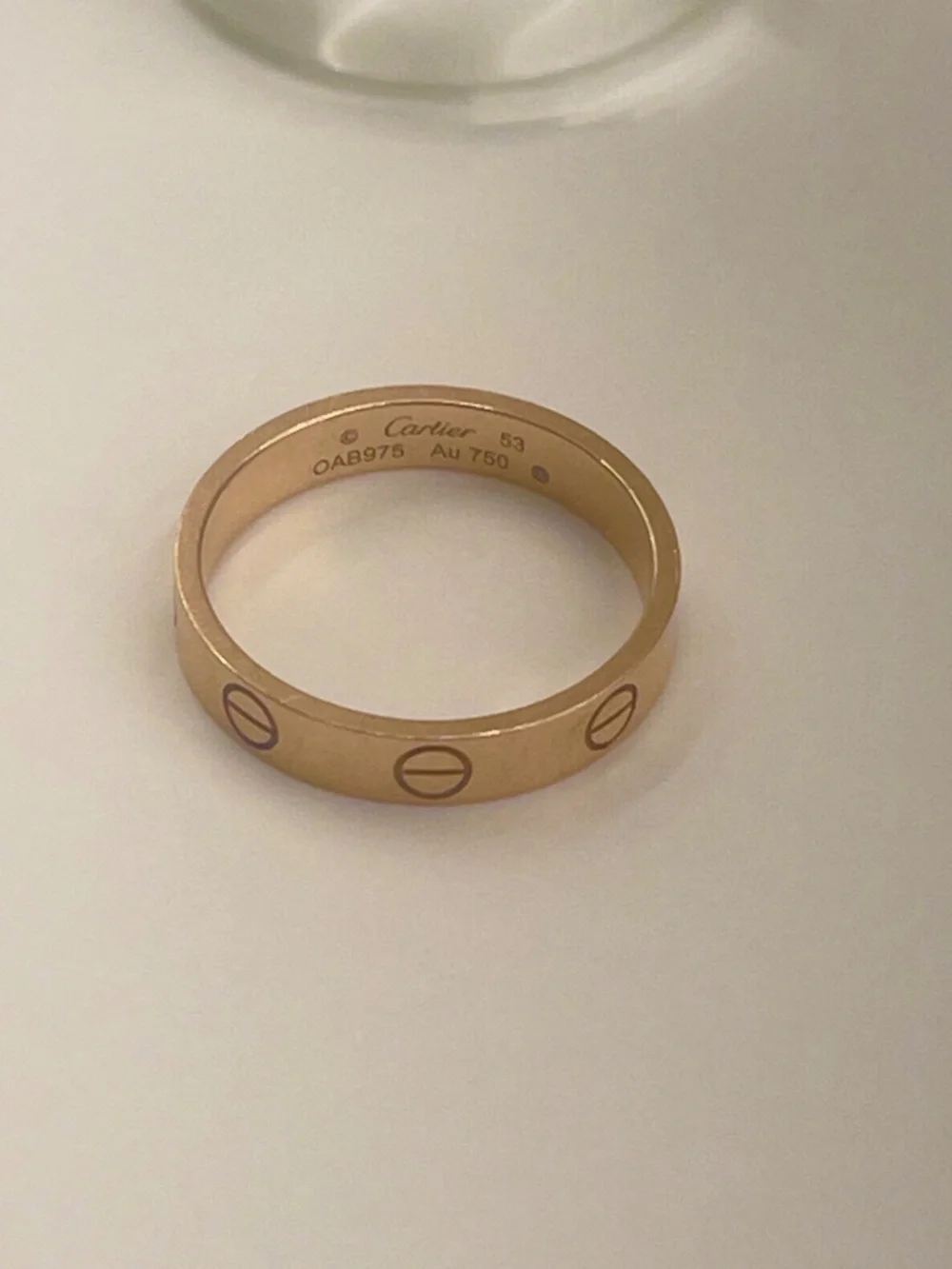 Cartier LOVE Wedding Band Size: 6.5 Retail $1,250